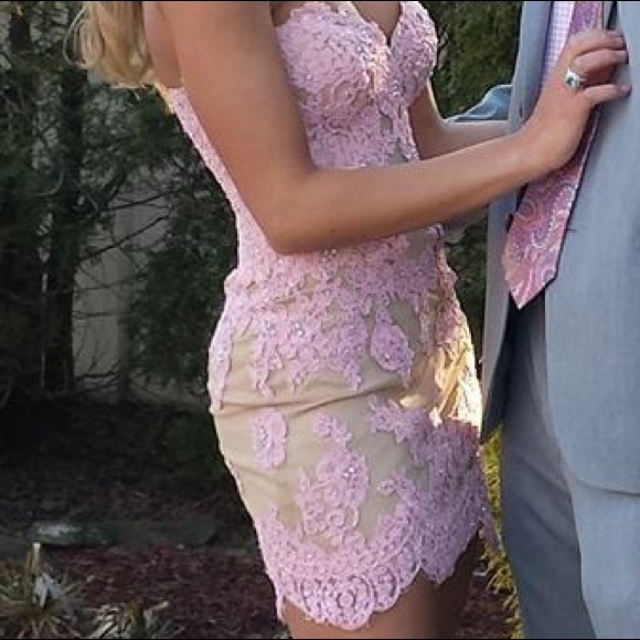 Sherri Hill Dresses & Skirts - Sherri Hill Blush Pink Lace and Swarovski Crystal